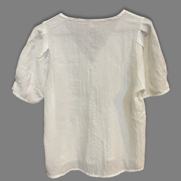 Cotton Linen Diagonal Button Down Formal Shirt - Picture 2 of 6